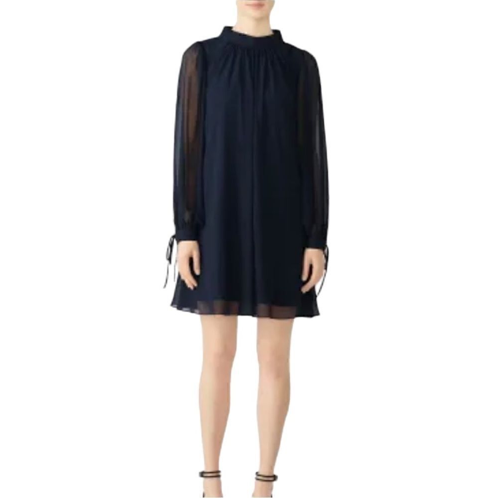 Badgley Mischka Navy Swing Dress Size 8